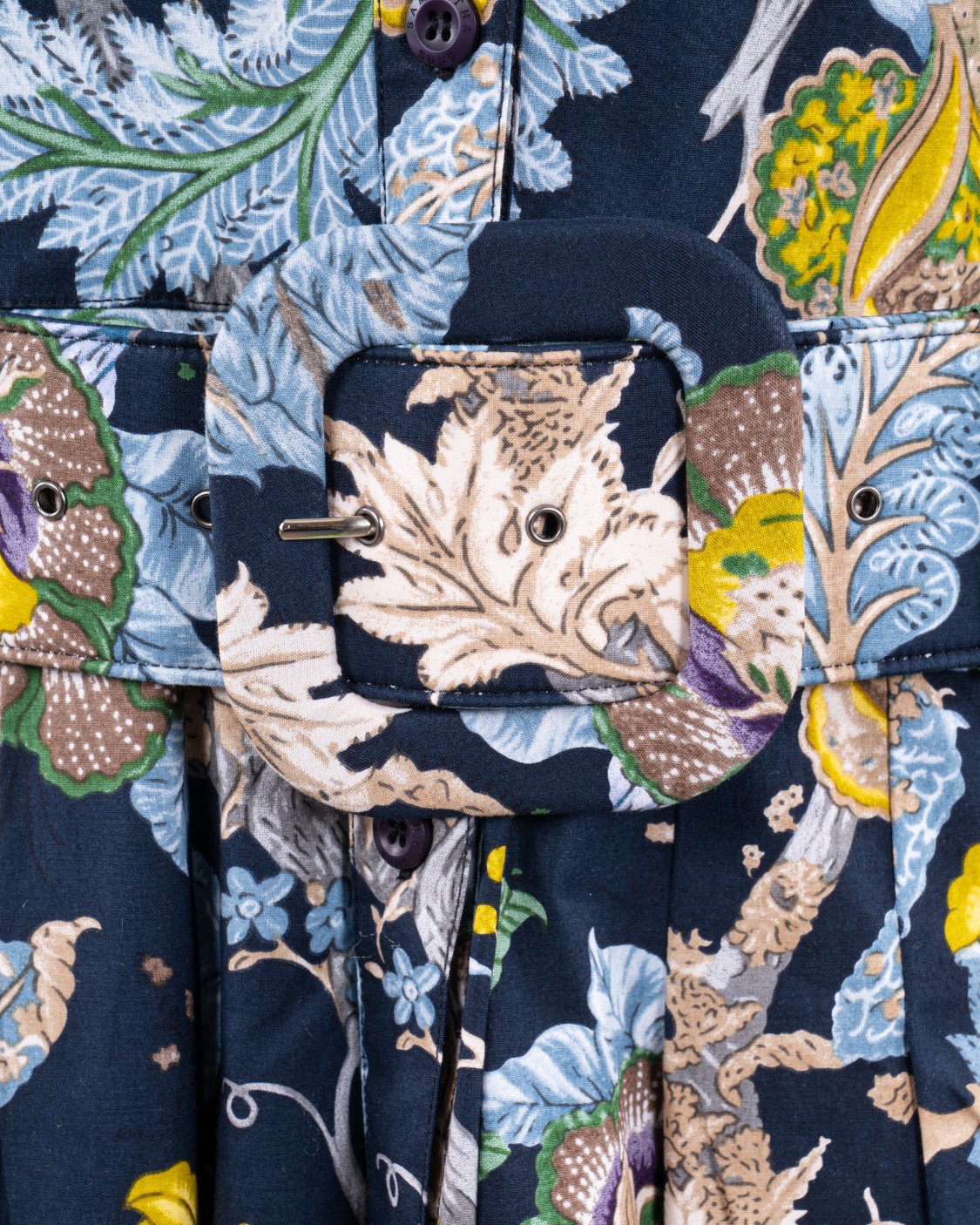 shop SAMANTHA SUNG  Abito: Samantha Sung abito "Audrey Darts".
Maniche a 3/4.
Colletto alla francese.
Abbottonatura frontale.
Cintura al punto vita.
Composizione: 97% Cotone, 3% Elastan.
Made in South Korea.. AUDREY DARTS HILL GARDEN-INDIGO number 4671671